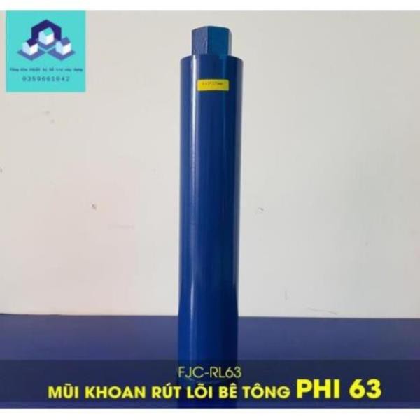 Mũi Khoan Rút Lõi Bê Tông phi 63 (Ø 63mm) FJC-RL63