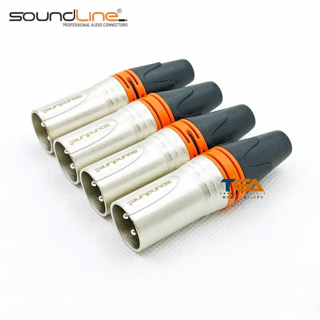 Jack rắc canon, xlr hàn dây, cắm microphone, chân niken vòng cam