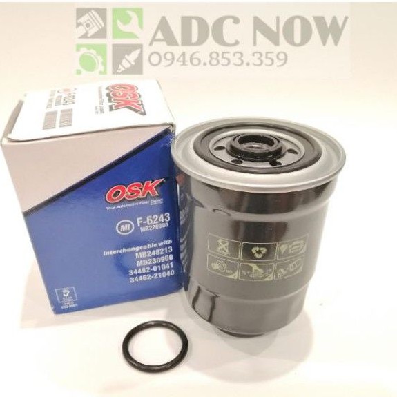 Lọc nhiên liệu KIA 1.4T mã OSK F-6243 / MB220900 31973-44100 F-6243 FU-1048 FF5610 8-94369299-3