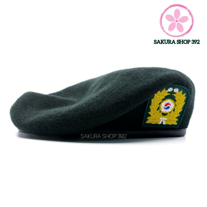 Mũ nồi nón Beret phong cách lính Hàn Quốc