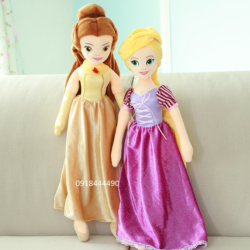 Búp bê bông nàng công chúa xinh đẹp:Belle, Ariel, Cô bé Lọ Lem, Aurora, Rapunzel