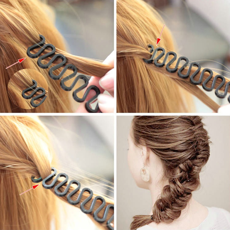 Kẹp Tóc Bằng Nhựa Tàng Hình Sáng Tạo Cho Nữ timetunnel