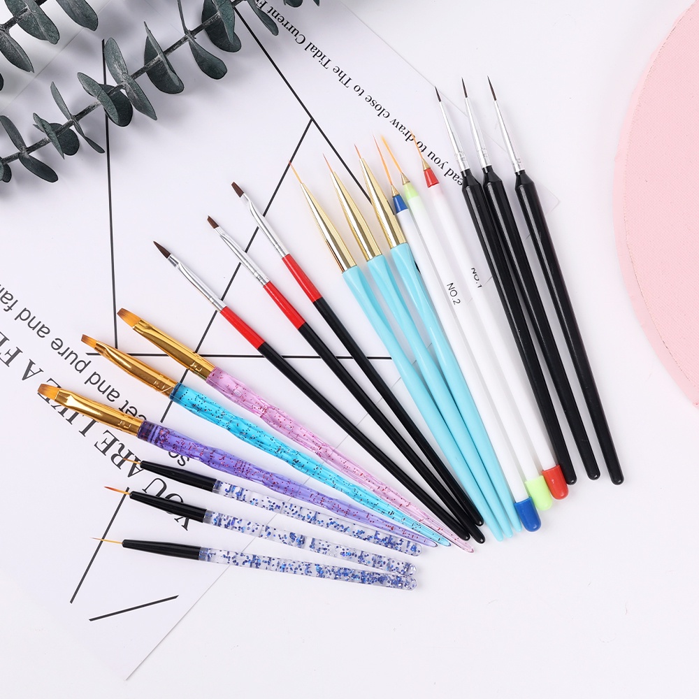 Set 3 Cọ Vẽ Trang Trí Móng Tay Chuyên Nghiệp