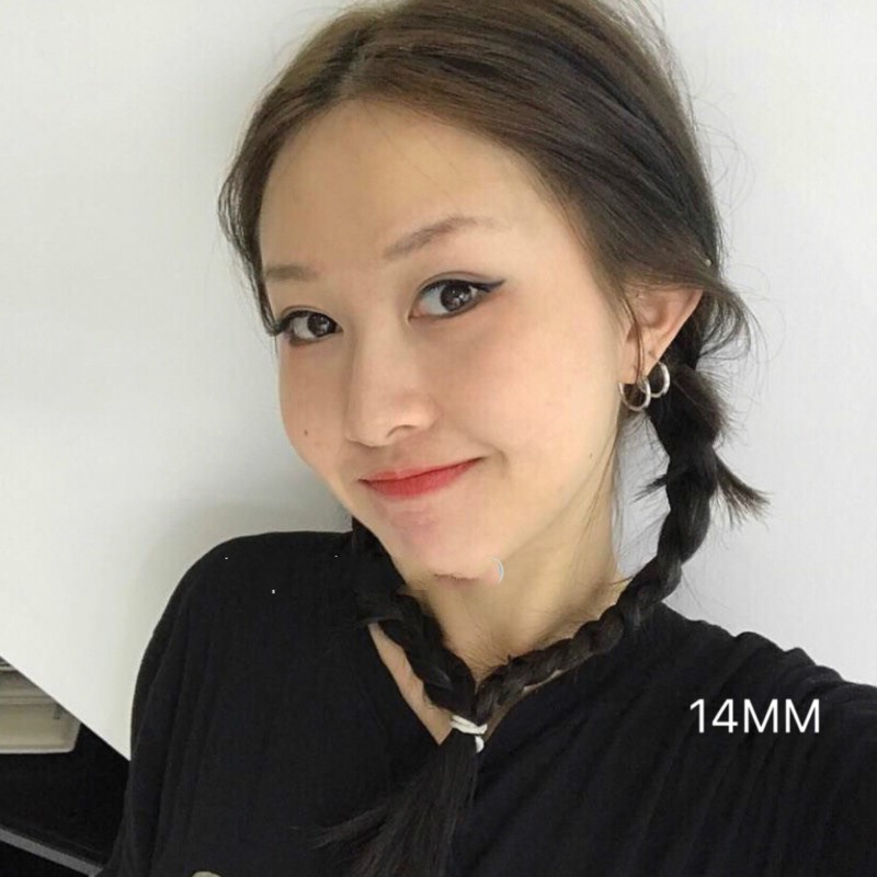 Khuyên Tai Thép Titan Kiểu Dáng Đơn Giản Thời Trang