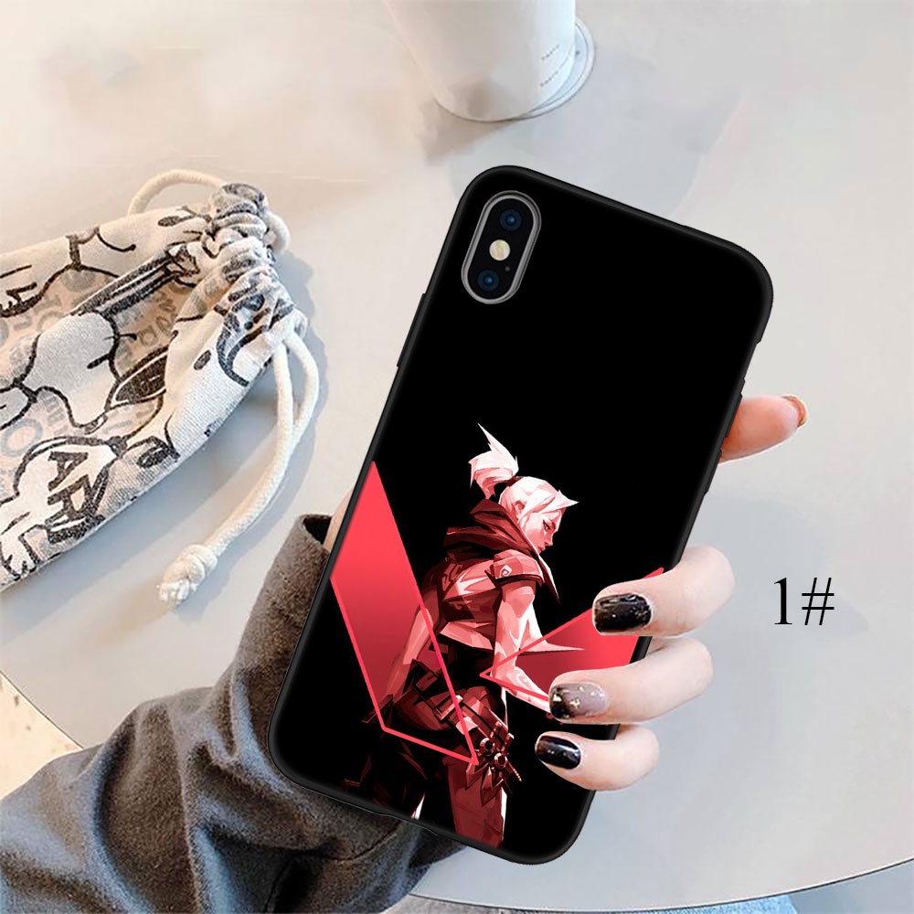 Ốp Điện Thoại Silicon Dẻo In Hình FO93 Valorant Cho iPhone 5 5S 6 6S 7 8 11 Pro Max Plus SE XR