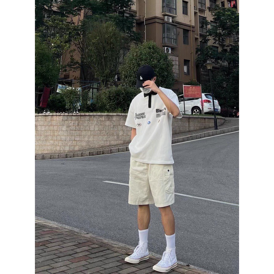 Áo Polo Blengcn Unisex Nam Nữ Trẻ Trung Cá Tính Mặc Đi Học Đi Chơi Phong Cách Hàn Quốc Mã 476