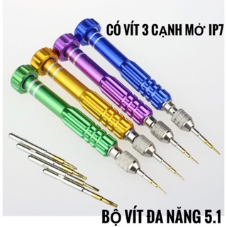 Bộ Tô Vít Đa Năng 5/1 Sửa Chữa IPhone - Đã có Đầu 3 Cạnh mở IP7
