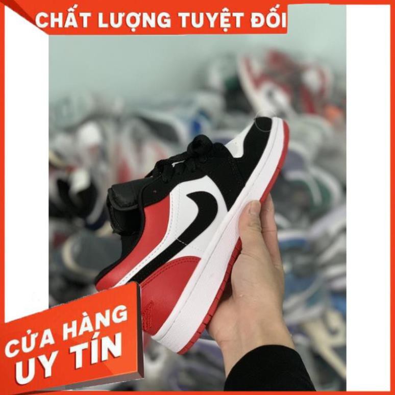 Giày Jordan 1 Low Black Toe, giày jordan đỏ đen thấp cổ | BigBuy360 - bigbuy360.vn