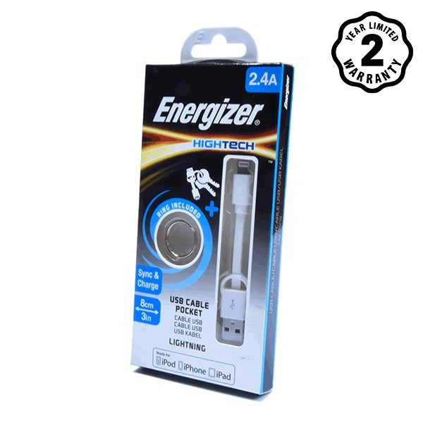 Cáp Lightning Energizer 8cm