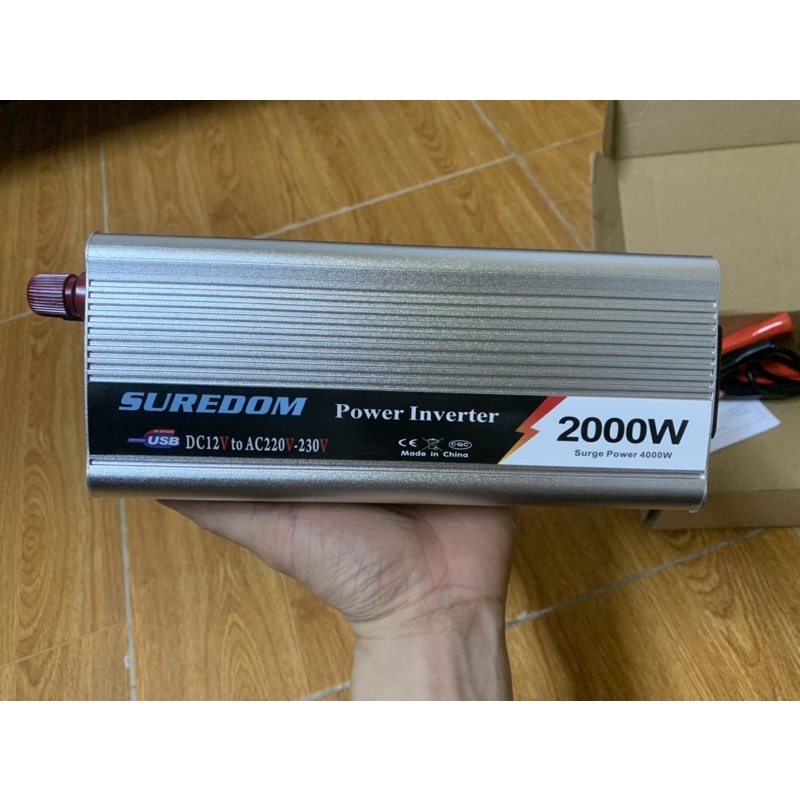 Bộ kích điện 12v lên 220v 2000W SUREDOM SIN CHUẨN