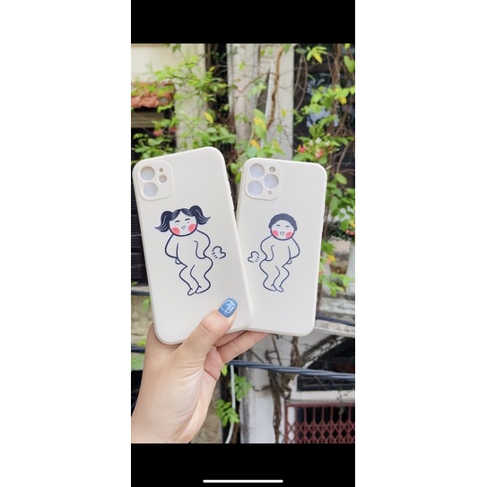 Ốp lưng iphone cạnh vuông CẶP ĐÔI XÌ HƠI 6plus/6s/6splus/7/7plus/8/8plus/x/xr/xs/xsmax/11/12/13/pro/promax