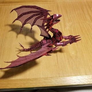Mô hình kim loại lắp ráp 3D Piececool Rồng Đỏ Dragon Flame