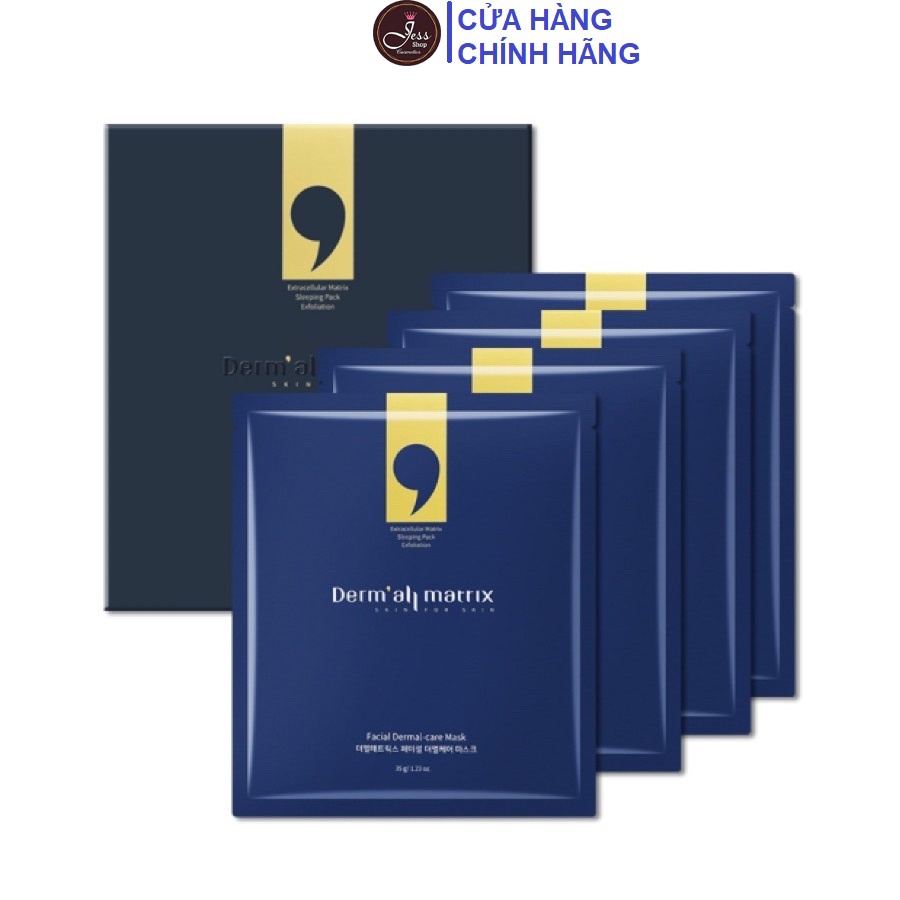 Hộp 4 Miếng Mặt Nạ Thạch DermAll Matrix Facial Dermal Care Mask 4x35g