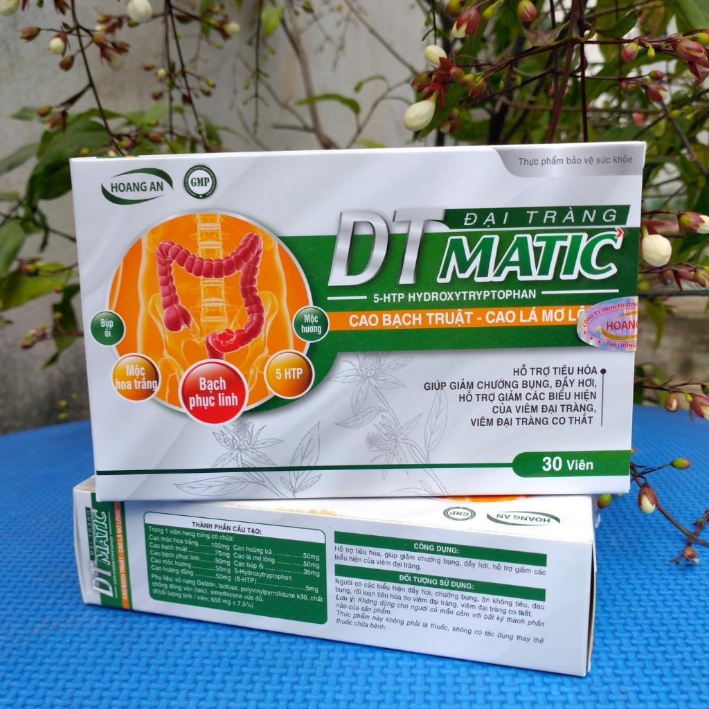 Đại tràng DT MATIC hỗ trợ giảm các biểu hiện của viêm đại tràng, viêm đại tràng co thắt