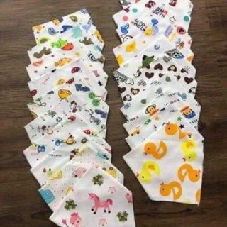 Khăn yếm cotton cho bé loại đẹp