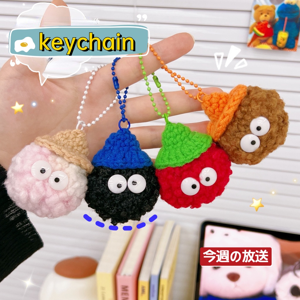 Móc Khóa Hình Quả Bóng Họa Tiết Hoạt Hình Dễ Thương