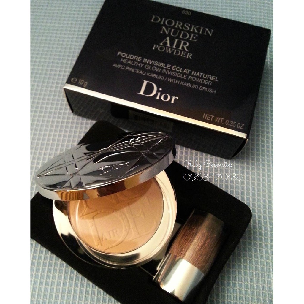 Phấn Phủ Dior Diorskin Nude Air Powder Dạng Nén (Full box + Cọ)