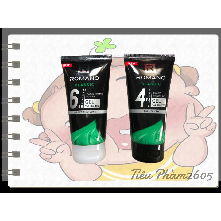 ROMANO - GEL vuốt tóc giúp cứng tóc 150g