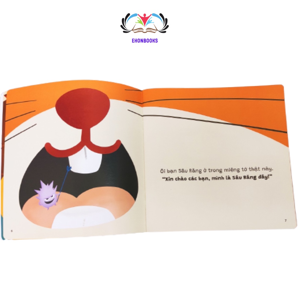 Sách Ehon cho bé 1 tuổi - Ehon kỹ năng sống cùng đánh răng nào wabooks