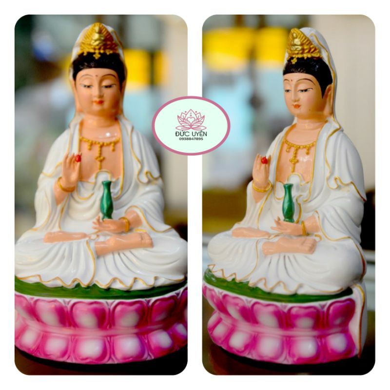 Tượng ngài Quan Thế Âm Bồ Tát ngồi -8 Mẫu