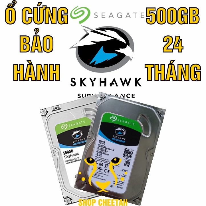 HDD Camera 3.5” Seagate Skyhawk 500GB – Ổ cứng PC chính hãng – Mới 99% – Bảo hành 1-24 tháng – Tháo từ máy nhập khẩu