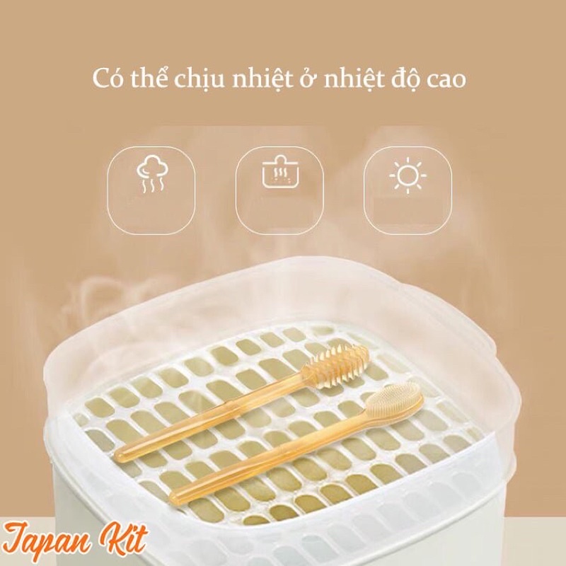 Bộ rơ lưỡi + bàn chải silicon cho bé