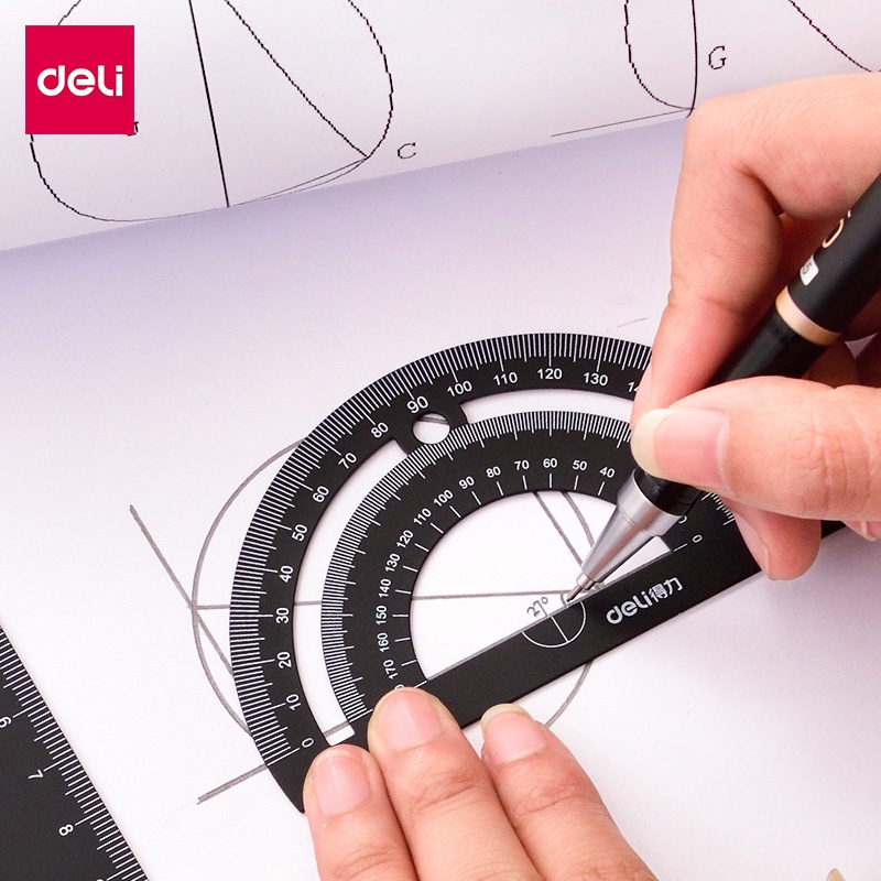 Bộ thước đo góc tam giác bằng nhôm chuyên dụng