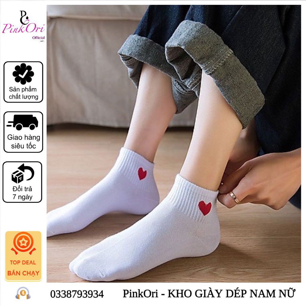Tất trái tim Cute - PinkOri
