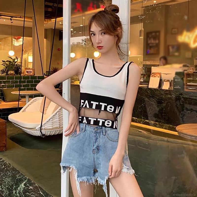 Áo Nữ Không Tay Phối Lưới Thời Trang Quyến Rũ | BigBuy360 - bigbuy360.vn