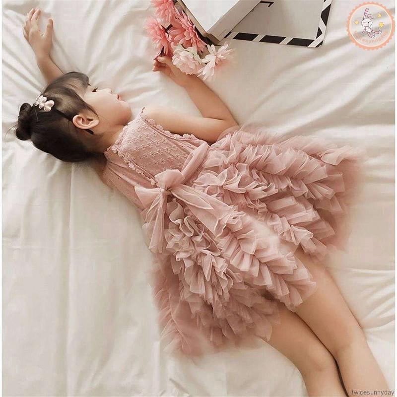 Đầm sát nách , kiểu dáng công chúa cho bé gái