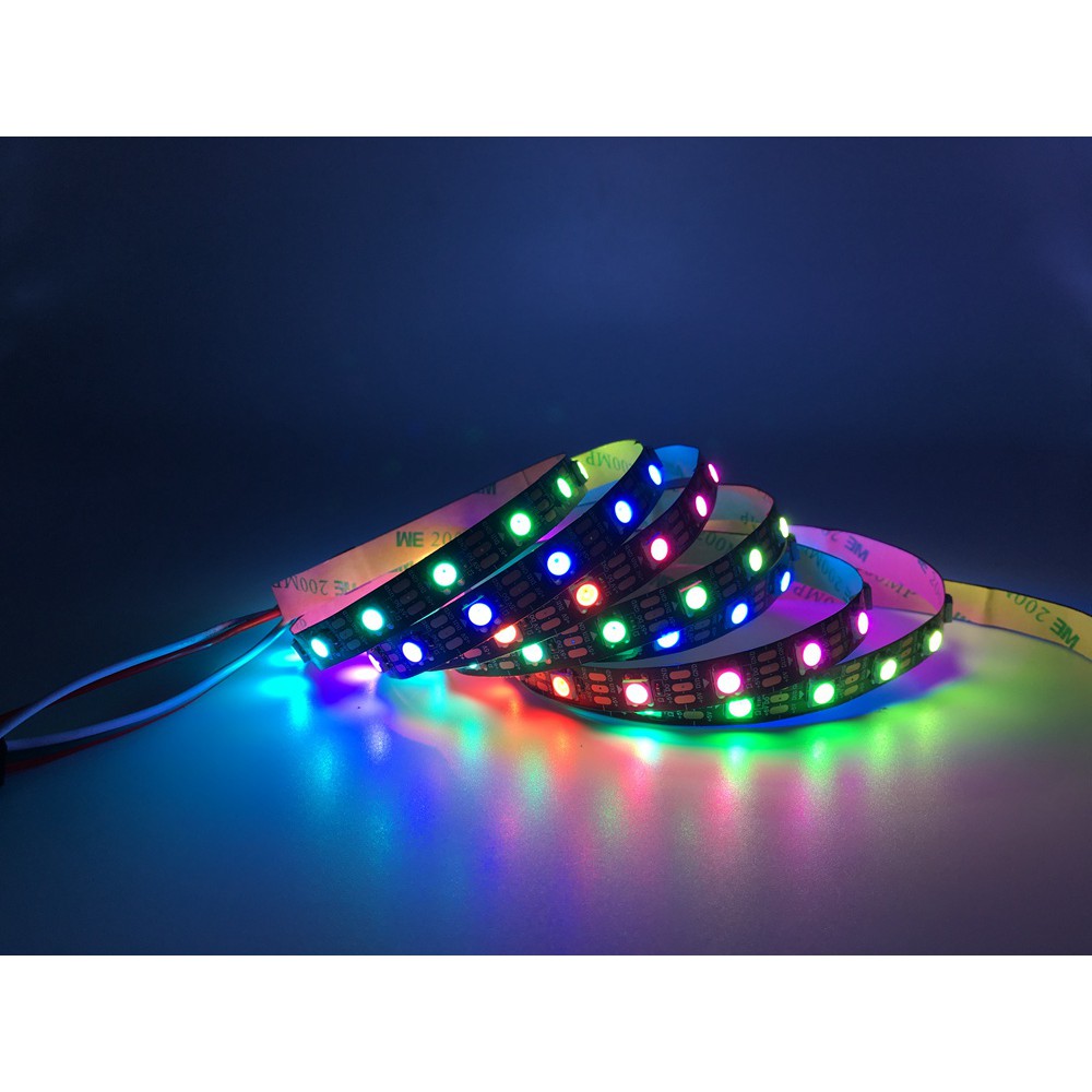 Dây Đèn led 60 pixels / leds / m smart 5050 rgb ws2812b ws2812 ip30 / ip65 / ip67 dc5v Dài 1-5m
