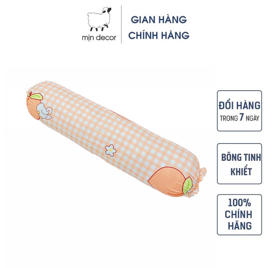 Vỏ gối ôm cotton MỊN DECOR kích thước 35x110cm nhiều mẫu mã đa dạng | BigBuy360 - bigbuy360.vn