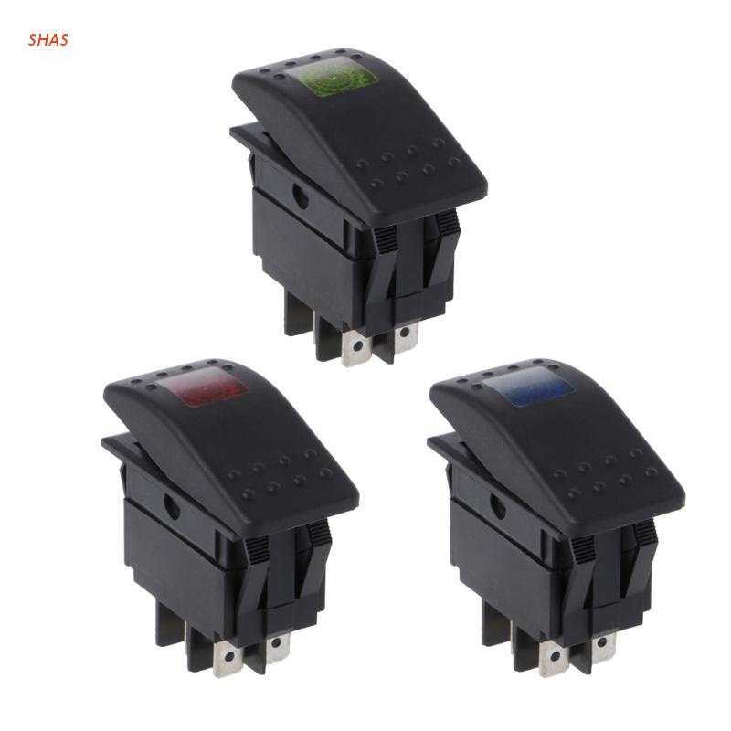 Công tắc đèn 4 Pin 12V 20A cho xe hơi, tàu thuyền