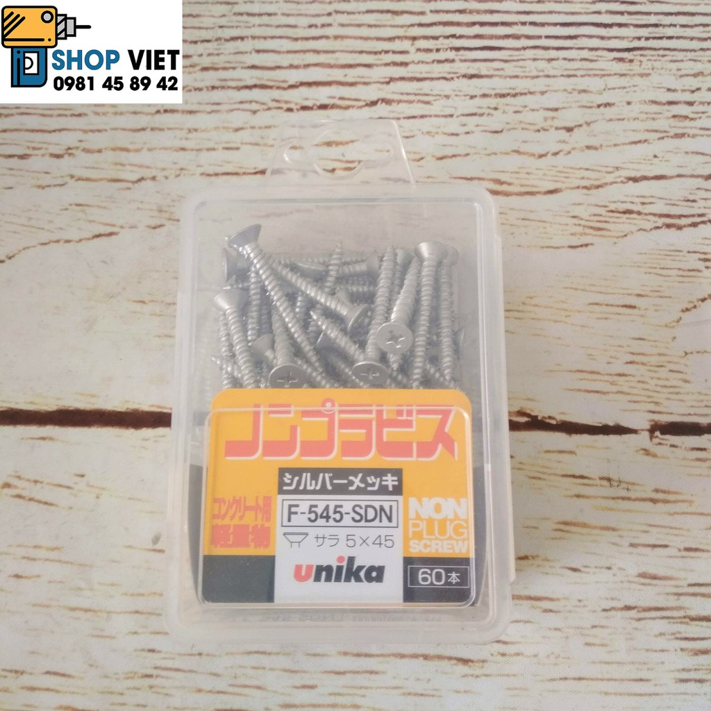 SV Combo mũi khoan và vít không cần nở Unika dùng trực tiếp với tường, bê tông