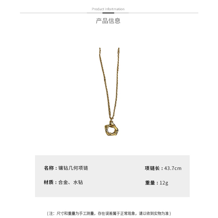 Dây Chuyền Dạng Xoắn Đính Kim Cương Nhân Tạo Độc Đáo Thời Trang