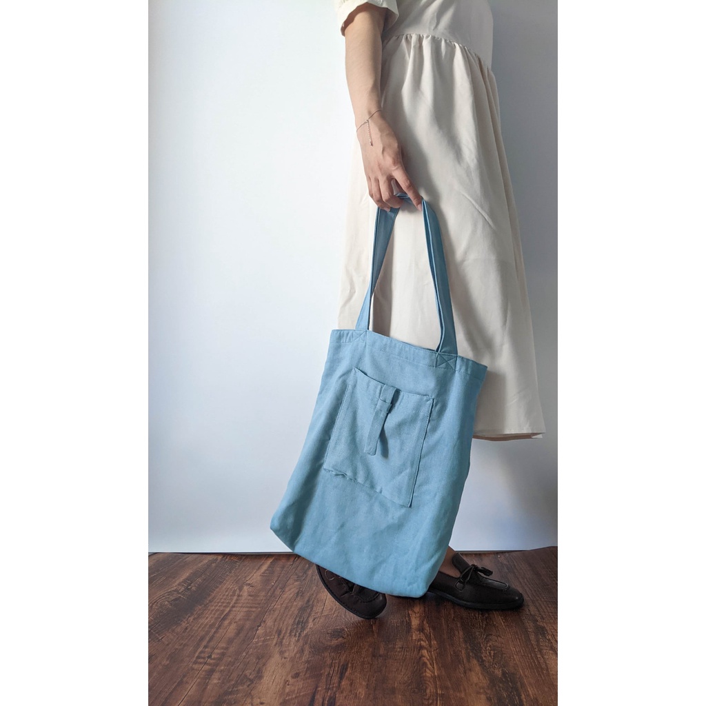 Túi vải Cloudy - Túi tote linen bột - Youth linen