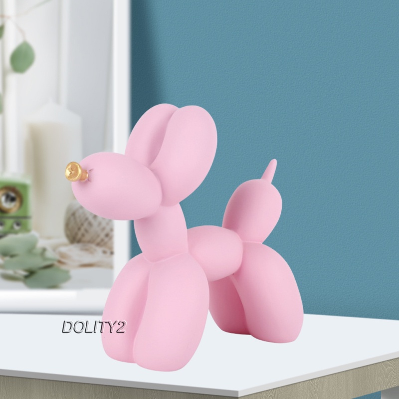 Balloon Dog Statue Puppy Figurine Art Sculpture Home Decor Furnishing