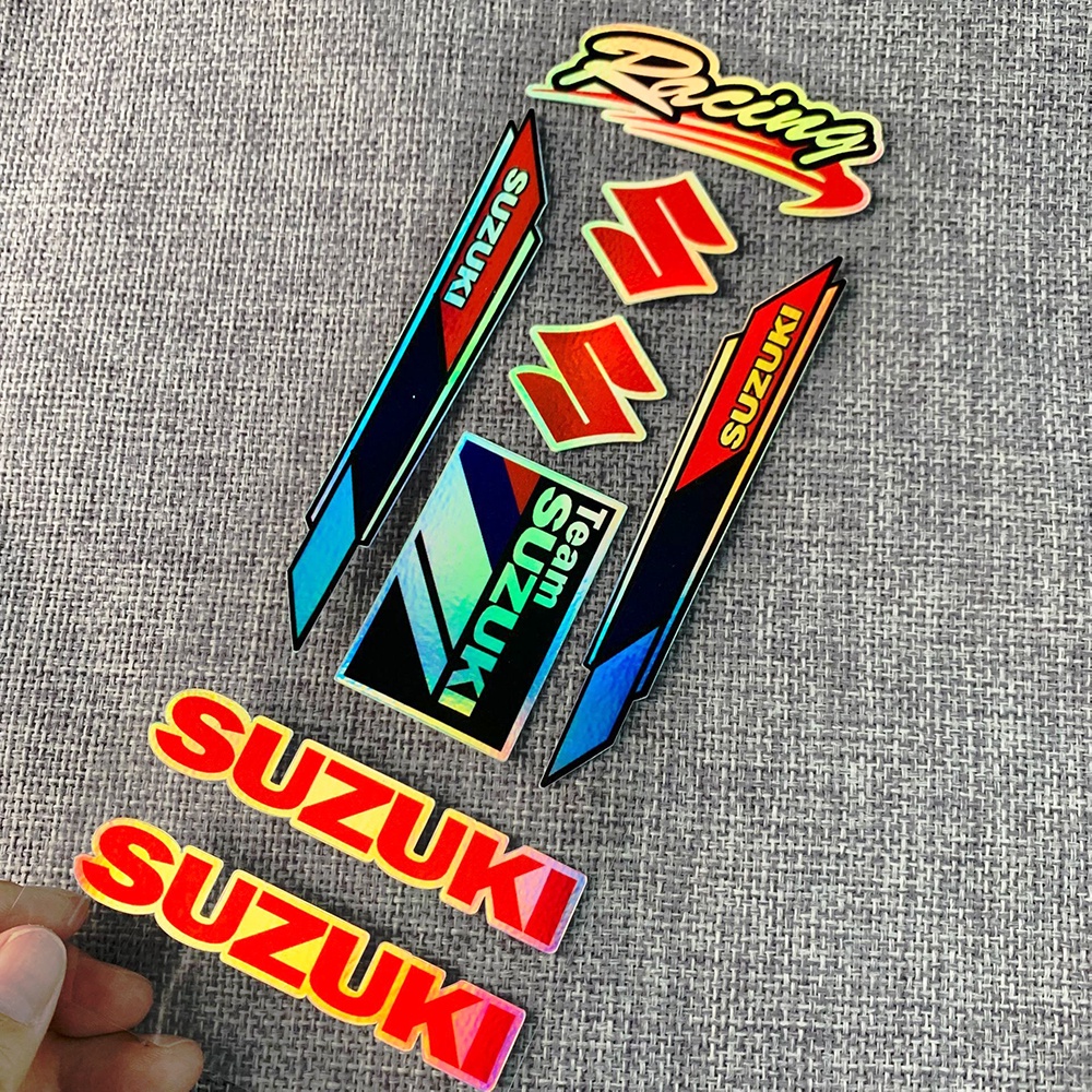 Miếng Dán Trang Trí Kính Chắn Gió Xe Mô Tô Suzuki