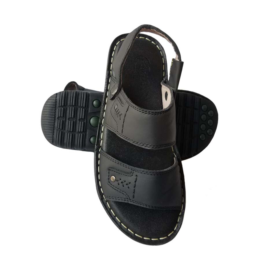 Giày Sandal Nam Da Bò BIGBEN May Đế SD94