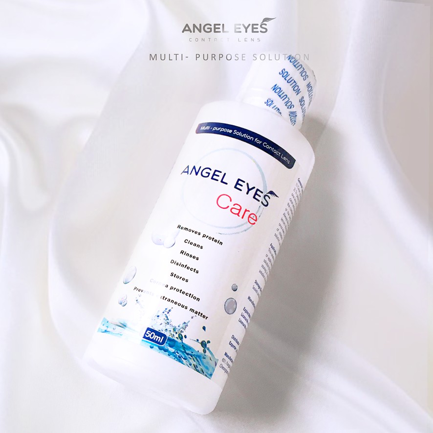 Nước ngâm lens Angel Eyes Care cao cấp dành cho mắt nhạy cảm với 2 dung tích 150ml và 160ml