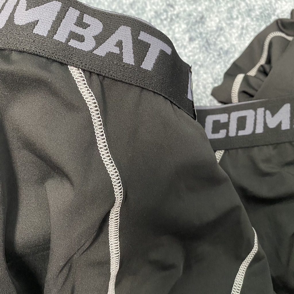 Quần Giữ Nhiệt Nam Pro Combat, Quần Legging Chơi Bóng Đá, Thể Thao Dáng Dài Nhập Khẩu