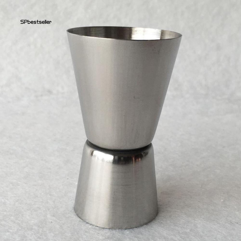 Cốc đong hai đầu bằng thép không gỉ dùng để pha chế coctail tiện dụng