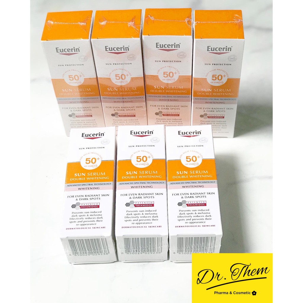 ✅[CHÍNH HÃNG] Kem Chống Nắng Eucerin Giúp Giảm Thâm Nám Và Dưỡng Trắng Da Eucerin Sun Serum Double Whitening SPF50+ | BigBuy360 - bigbuy360.vn