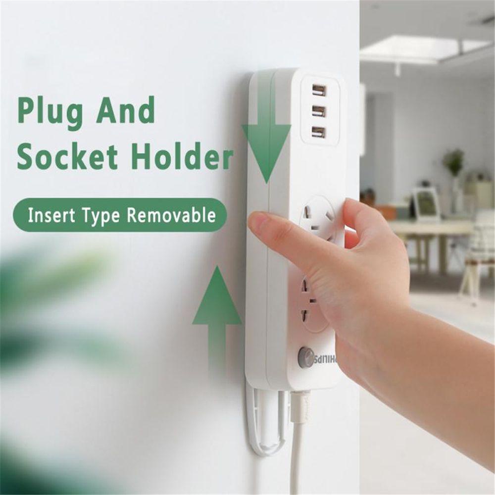 Giá Gắn Tường Tự Dính Để Cố Định Phích Cắm Tiện Dụng Và Bền