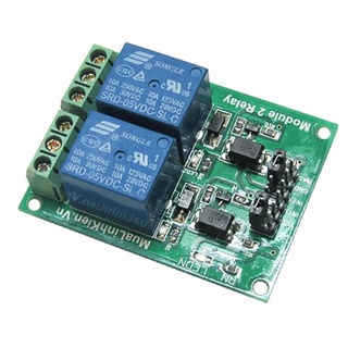 Module Relay 5V 2 Kênh 10A Cách Ly Quang