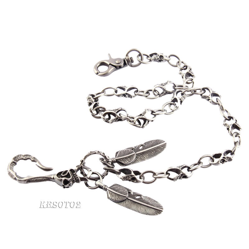 [Kesoto2] Ví Nam Phối Dây Xích Bằng Đồng Cổ Điển Phong Cách Punk Rock