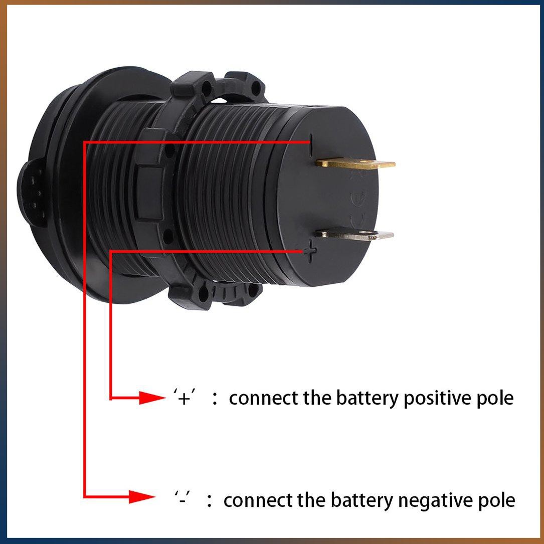 Ổ Cắm Sạc Hai Cổng Usb 4.2a (3.27) Có Đèn Cho Xe Hơi