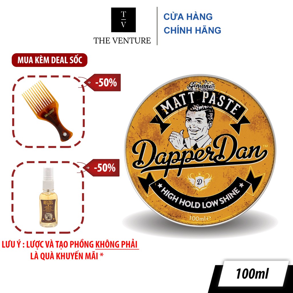 Sáp Vuốt Tóc Nam Dapper Dan Matt Paste Pomade - 100 ml