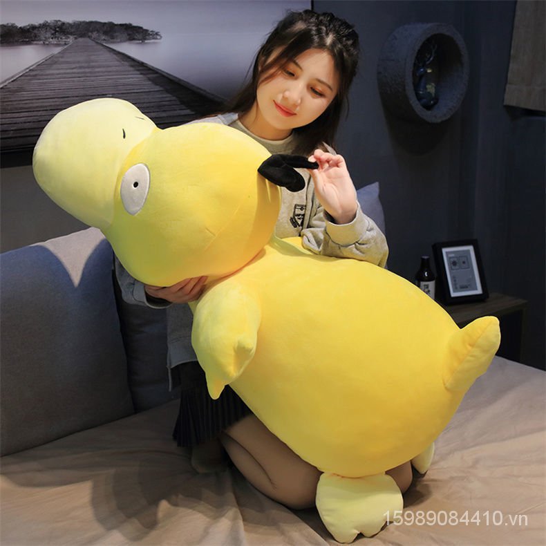 Toy New Spot Pokémon Cartoon Lying Psyduck Doll Pillow Cushion Plush Toy Children Gift Car Pendant