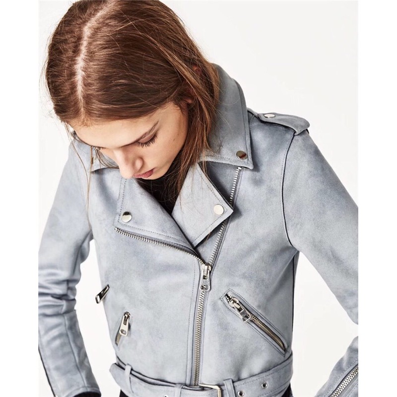Áo da lộn Zara xuất dư